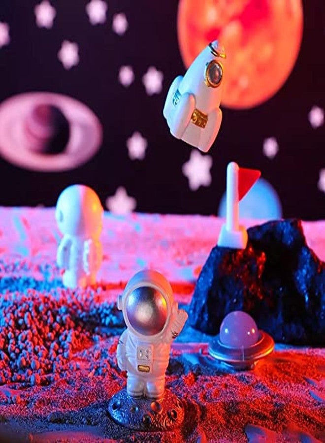 Chocozone Pack of 7 Space Crafts Including Astronaut, Spaceship Miniature Landscape for Science Learning Toys Action Figures(3-5cm) - Image 2